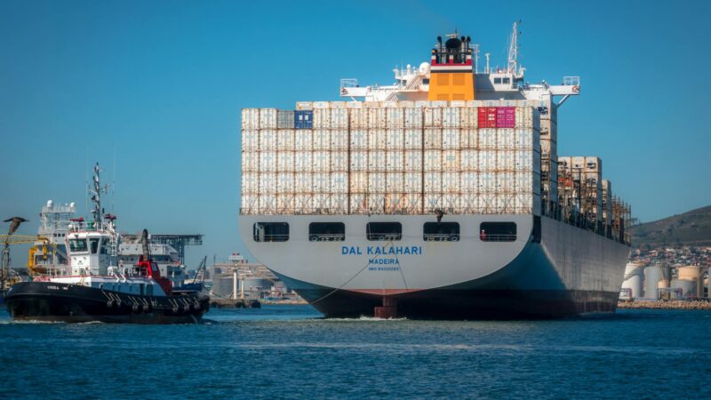 container ship cargo vessel ocean shipping route Africa Cape of Good Hope - Photo by Andrew Harvard