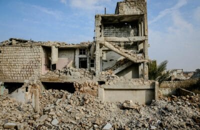 Destroyed infrastructure from bombing - Trump threatens to bomb Iran bridges and power plants back to Stone Age 2026