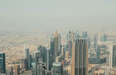 Dubai corporate office tower business district