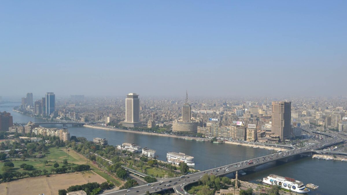 Cairo residential neighborhood skyline showing Maadi and Zamalek buildings